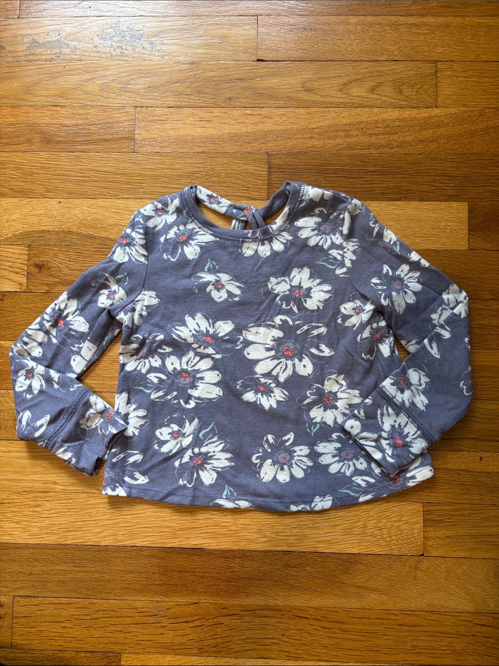 Carter’s vid cose Floral Long-Sleeve Top - Blue 4t